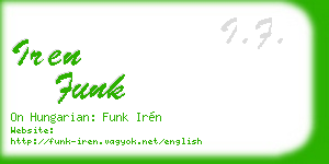 iren funk business card